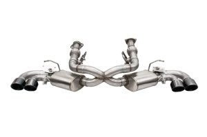 Chevrolet Corvette C8 Performance Exhaust - Rear - CORSA Performance - Cat Back, Dual Rear Exit, NPP, 4.5in Pro-Series Tips - Black PVD - `20-`26